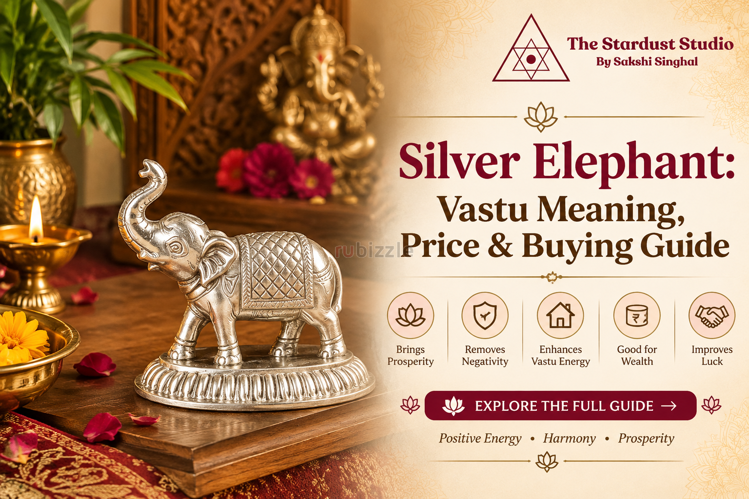 Shop Pure Silver Elephant Online at Best Price | The Stardust Studio