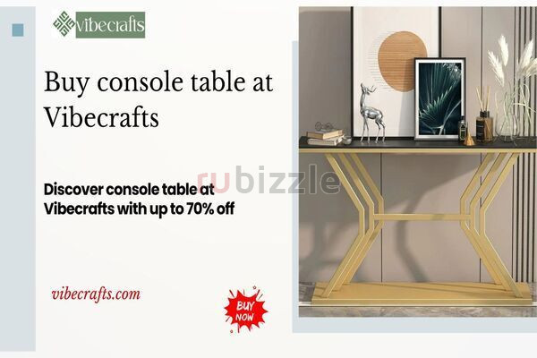 Modern Console Table Designs for Stylish Homes-Vibecrafts