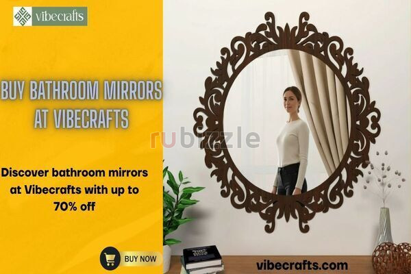 Buy Quality Bathroom Mirrors Online at Vibecrafts
