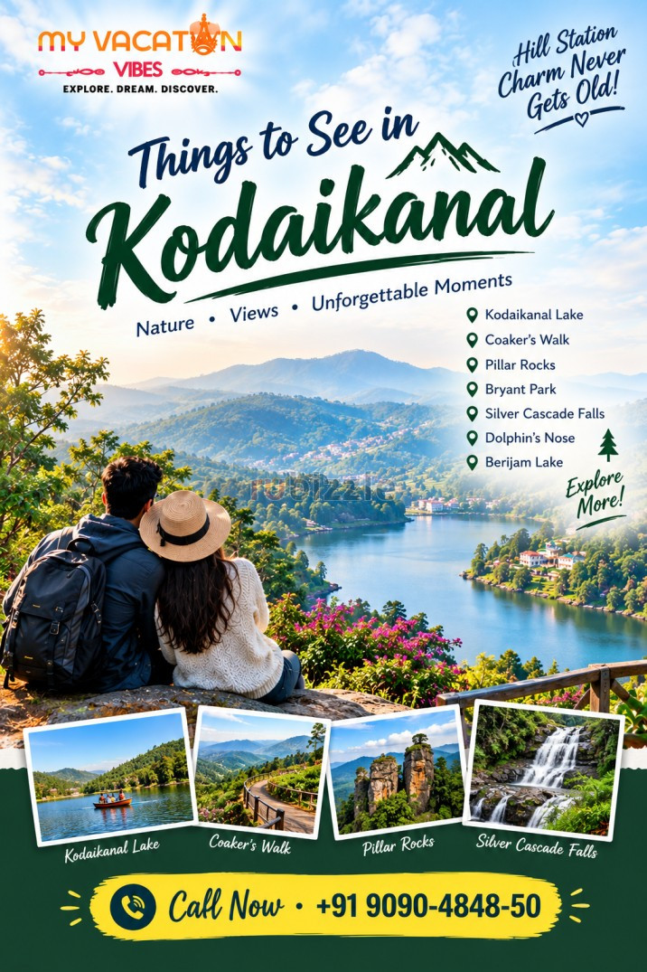 Discover Things to See in Kodaikanal +91 9090-4848-50