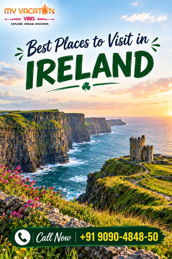 Discover Best Places to Visit in Ireland +91 9090-4848-50