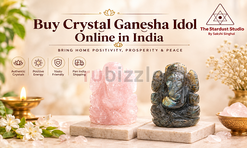 Buy Crystal Ganesha Idol Online at Best Price | The Stardust Studio