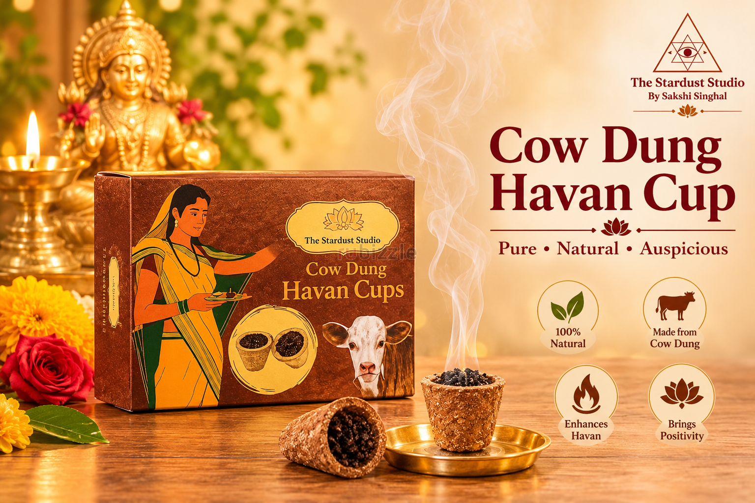 Shop Cow Dung Havan Cup Online at Best Price