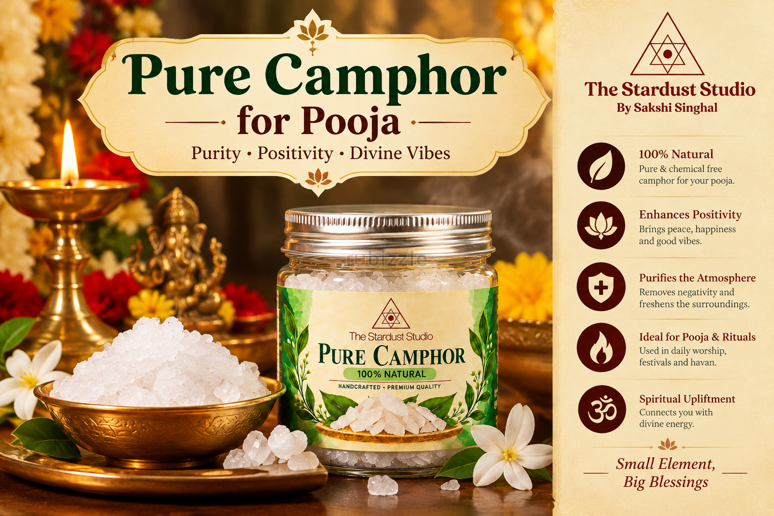 Shop Pure Camphor for Pooja Online at Best Price | The Stardust Studio