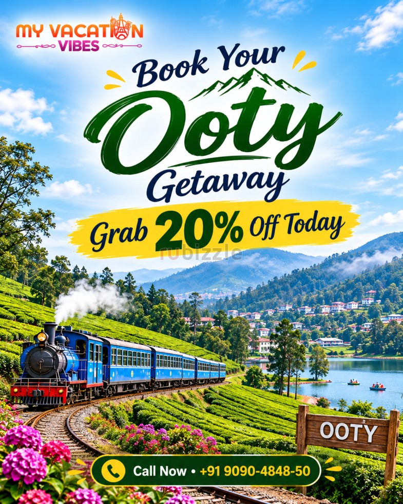 Book Your Ooty Getaway – Grab 20% Off Today +91 9090-4848-50