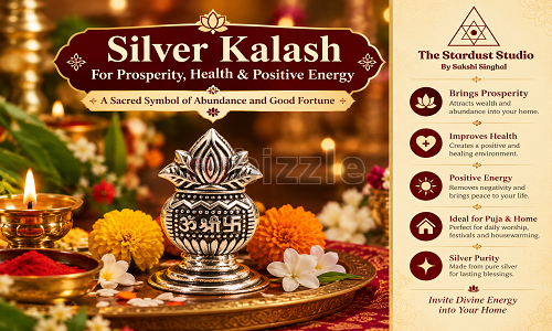Shop Pure Silver Kalash Online at Best Price | The Stardust Studio