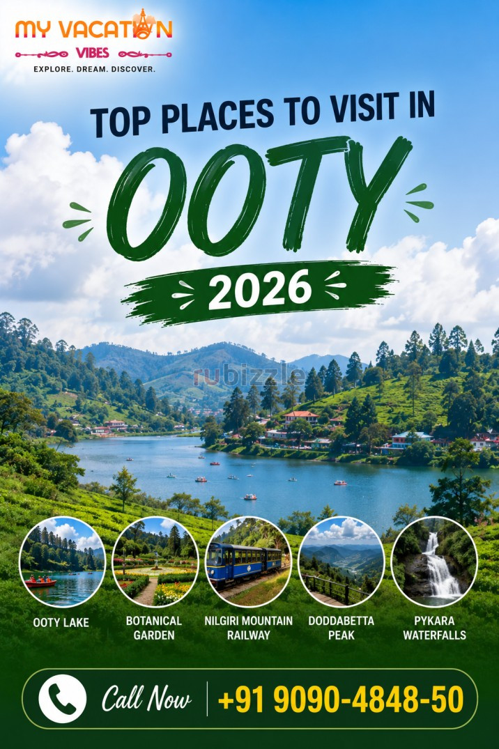 Plan Top Places to Visit in Ooty 2026 +91 9090-4848-50