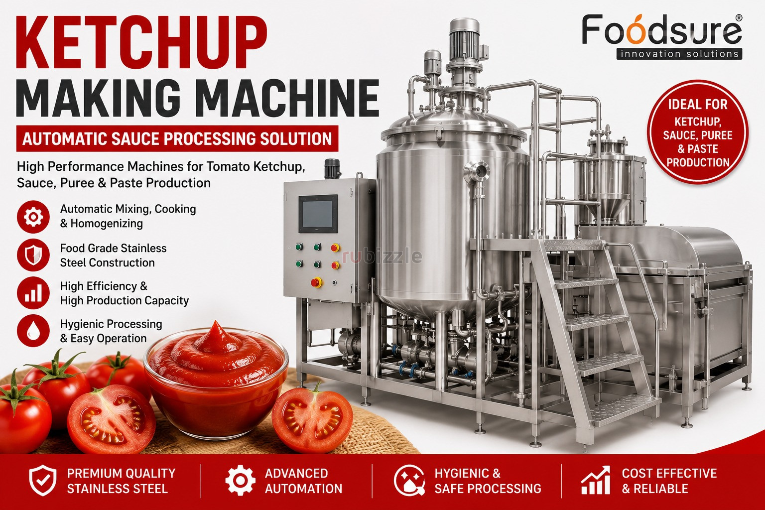 Ketchup Making Machine Manufacturer for Automatic Sauce Processing