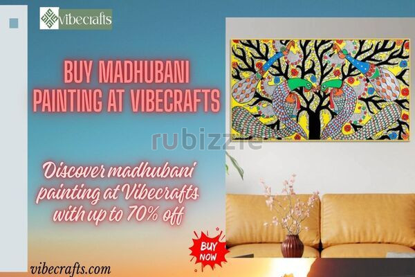 Traditional Madhubani Painting for Home Décor-Vibecrafts