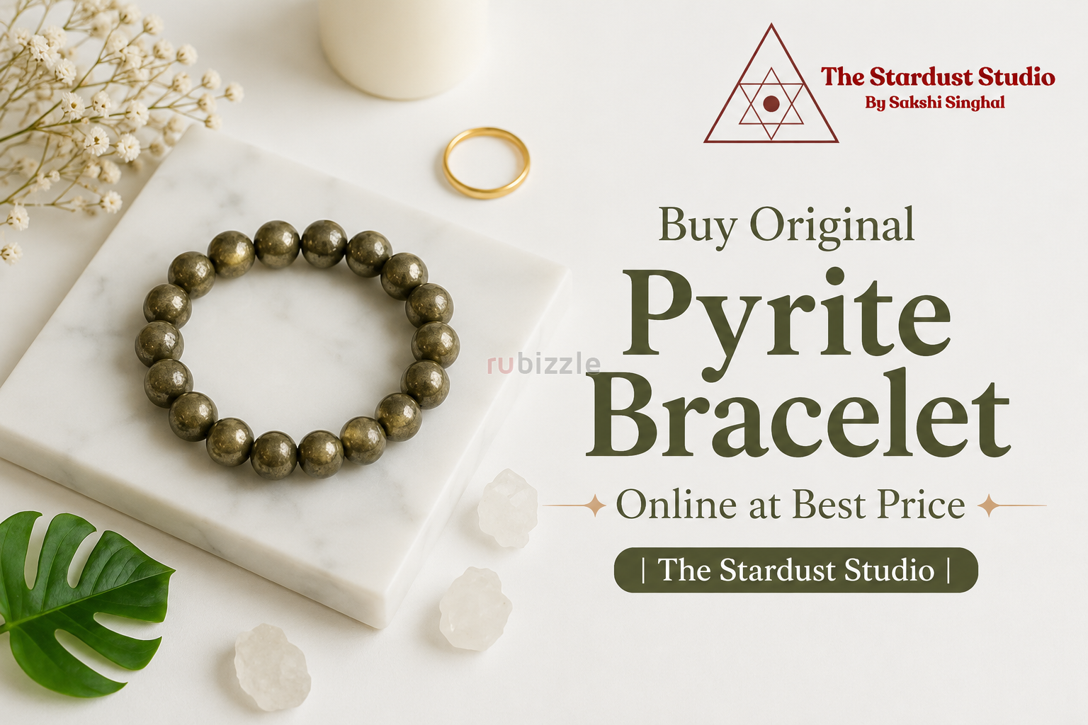 Buy Original Pyrite Bracelet Online at Best Price | The Stardust Studi